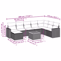 VidaXL 3257033 ensemble de meubles de jardin