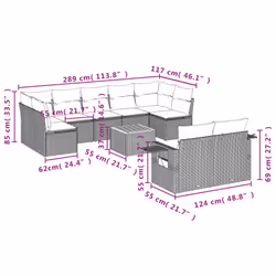 VidaXL 3257047 ensemble de meubles de jardin