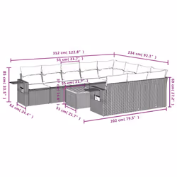 VidaXL 3257071 ensemble de meubles de jardin