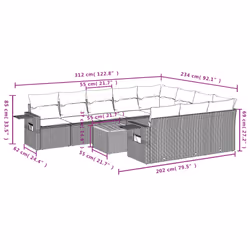 VidaXL 3257077 ensemble de meubles de jardin