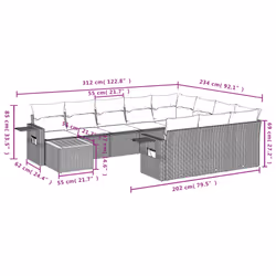 VidaXL 3257085 ensemble de meubles de jardin