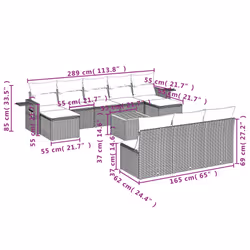 VidaXL 3257098 ensemble de meubles de jardin