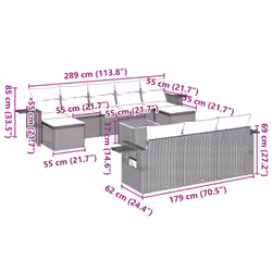 VidaXL 3257113 ensemble de meubles de jardin