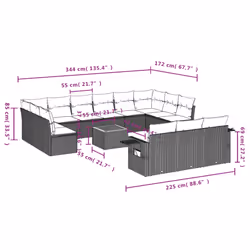 VidaXL 3257136 ensemble de meubles de jardin