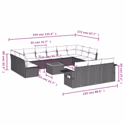 VidaXL 3257137 ensemble de meubles de jardin