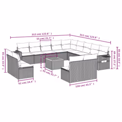 VidaXL 3257151 ensemble de meubles de jardin