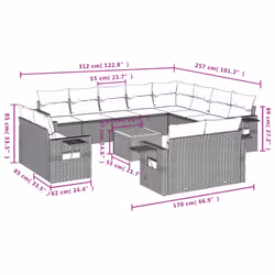 VidaXL 3257161 ensemble de meubles de jardin