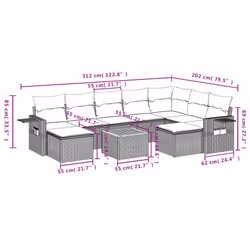 VidaXL 3257180 ensemble de meubles de jardin
