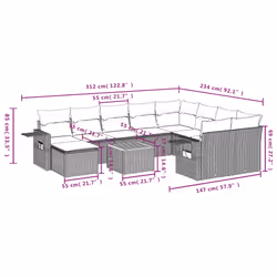 VidaXL 3257187 ensemble de meubles de jardin