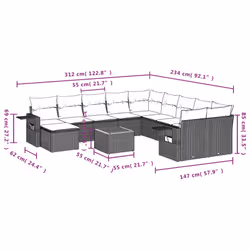 VidaXL 3257189 ensemble de meubles de jardin