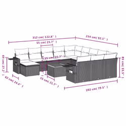 VidaXL 3257197 ensemble de meubles de jardin