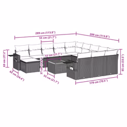 VidaXL 3257201 ensemble de meubles de jardin