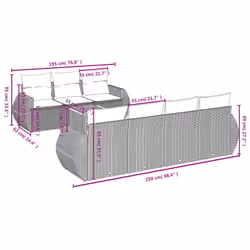VidaXL 3257242 ensemble de meubles de jardin