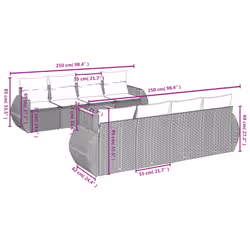 VidaXL 3257252 ensemble de meubles de jardin