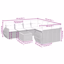 VidaXL 3257259 ensemble de meubles de jardin