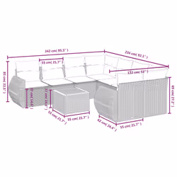 VidaXL 3257264 ensemble de meubles de jardin