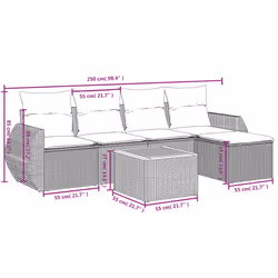 VidaXL 3257311 ensemble de meubles de jardin