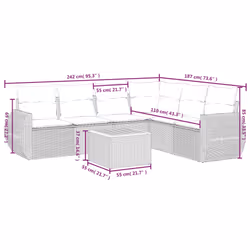 VidaXL 3257343 ensemble de meubles de jardin