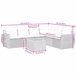VidaXL 3257355 ensemble de meubles de jardin