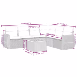 VidaXL 3257358 ensemble de meubles de jardin