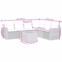 VidaXL 3257362 ensemble de meubles de jardin