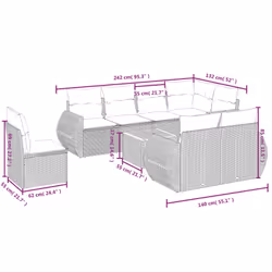 VidaXL 3257424 ensemble de meubles de jardin