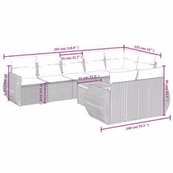 VidaXL 3257430 ensemble de meubles de jardin