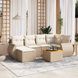 Cet ensemble de canapés de jardin est le complément parfait de votre arrière-cour, terrasse ou patio, offrant un espace confo ...