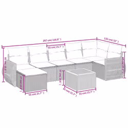 VidaXL 3257444 ensemble de meubles de jardin
