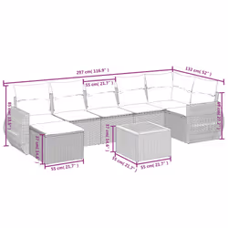 VidaXL 3257445 ensemble de meubles de jardin