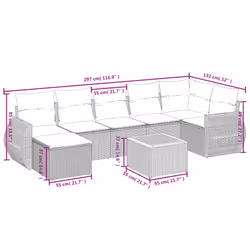 VidaXL 3257446 ensemble de meubles de jardin