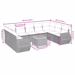 VidaXL 3257479 ensemble de meubles de jardin