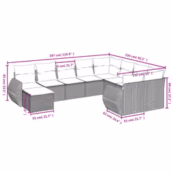 VidaXL 3257480 ensemble de meubles de jardin
