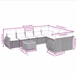 VidaXL 3257494 ensemble de meubles de jardin