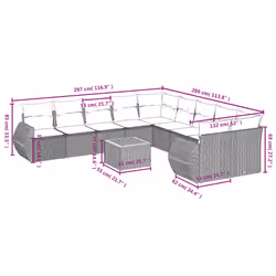 VidaXL 3257504 ensemble de meubles de jardin