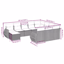 VidaXL 3257508 ensemble de meubles de jardin