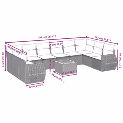 VidaXL 3257509 ensemble de meubles de jardin