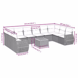 VidaXL 3257511 ensemble de meubles de jardin