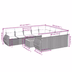 VidaXL 3257512 ensemble de meubles de jardin