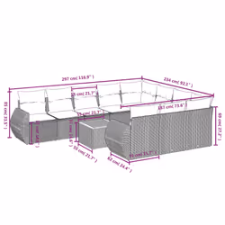 VidaXL 3257514 ensemble de meubles de jardin