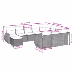 VidaXL 3257519 ensemble de meubles de jardin
