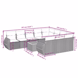 VidaXL 3257521 ensemble de meubles de jardin
