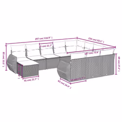 VidaXL 3257522 ensemble de meubles de jardin