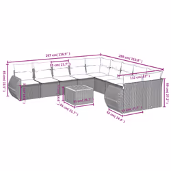 VidaXL 3257525 ensemble de meubles de jardin