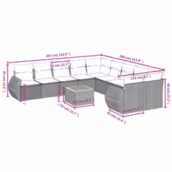 VidaXL 3257526 ensemble de meubles de jardin