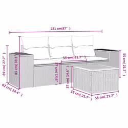 VidaXL 3257647 ensemble de meubles de jardin