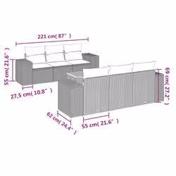 VidaXL 3257670 ensemble de meubles de jardin