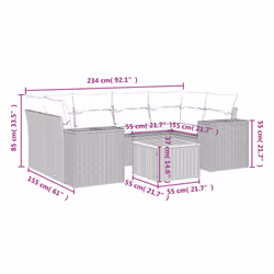 VidaXL 3257676 ensemble de meubles de jardin