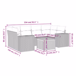 VidaXL 3257677 ensemble de meubles de jardin