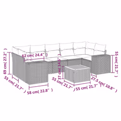 VidaXL 3257687 ensemble de meubles de jardin